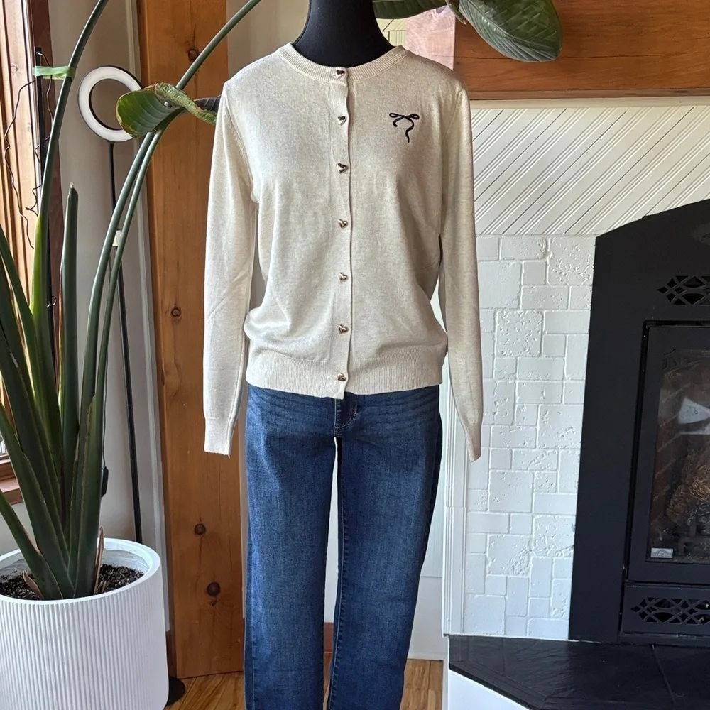Cardigan with Heart Buttons - Picture 10 of 10